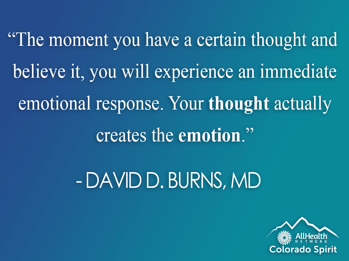 Reframing Our Thoughts to Have Positive Feelings - AllHealth Network - Mental Health Counseling, Therapy, Psychiatry, Crisis Services