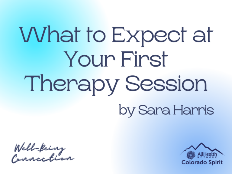 What To Expect At Your First Therapy Session AllHealth Network 