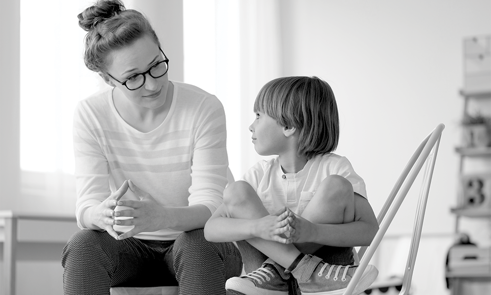 therapist and kid